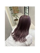 ヘアリゾートレガロ 瓢箪山店(Hair Resort regalo)&nbsp;切りっぱなしボブくらげヘアーラベンダーグレージュウルフパーマ
