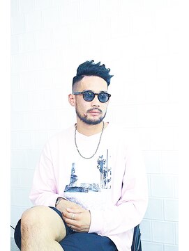 メリケンバーバーショップ フクオカ(MERICAN BARBERSHOP FUK) クラウドマッシュテクノセミウェットワイルドツーブロック76