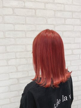 ビスイル 秋葉原店(Vis ill) ウルフ/ピンクラベンダー/小顔/ミディアムウルフ/シーアピンク