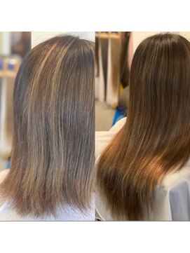 エクステンション キュー(extension Q) 【プルエクステ】プラチナ毛100本