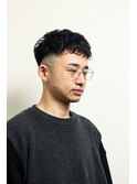 七三オールバックかき上げヘアコンマヘア179