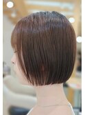 可愛い ミニボブ 艶感