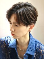 オーシャントーキョー サニー 原宿(OCEAN TOKYO Sunny)&nbsp;センターパートニュアンスパーマカルマパーマ毛流れ