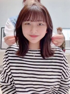 ケーツー あべのキューズモ-ル店(K-two) ミディアムレイヤー*レイヤーカット*ベージュカラー*白髪染めOK