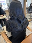 髪質改善カラー/ブルーブラック/橿原神宮前駅