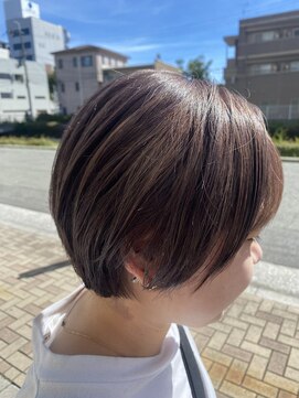 トレパルッキエーレサカイ(tre parrucchiere sakai) 20代30代40代/ダブルカラー/ショートボブ/グレーベージュ