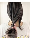 ロング×コントラストハイライトカラー［福岡/天神/美容室］