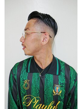 ルックグッドストア(LOOK GOOD STORE) メンズカットアップバングスキンフェードサイドパートショート