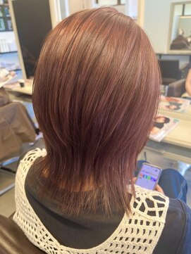 ピンクベージュ×ウルフ