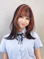 アルバム 銀座(ALBUM GINZA)&nbsp;前髪カットくびれミディブリーチ顔周りレイヤー_F21226