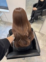 ルル(Lulu)&nbsp;梅田/ブラウン/ベージュ/レイヤー/前髪カット/縮毛矯正/髪質改善