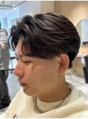 毛流れスタイル×テーパーフェード