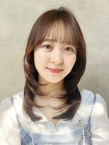 メゾンドイギー(MAISON de IGGY)&nbsp;前髪あり透明感ベージュイメチェンレイヤーハッシュカット