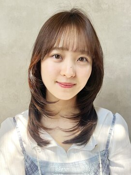 メゾンドイギー(MAISON de IGGY) 前髪あり透明感ベージュイメチェンレイヤーハッシュカット