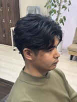 ルシードスタイルサワ(LUCIDO STYLE sawa)&nbsp;夏カラー◎フェザーパーマ/刈り上げセンターパート/30代
