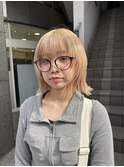 レイヤーボブ×くびれボブ×顔周りレイヤー×ハイトーン×横浜