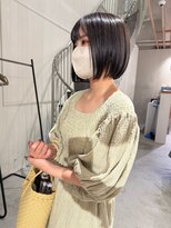 カミエ(kamie) 上品なグレージュボブ×透明感カラー