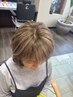 カット+白髪ぼかしハイライト+ケアトリートメント¥13000