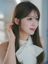 オモチャ 銀座(OMOCHA)&nbsp;大人可愛い韓国ロング/透明感ブラウン