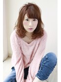 女子力高めなロブヘアー