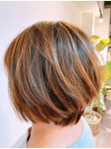 動きのあるグラデーションボブ☆