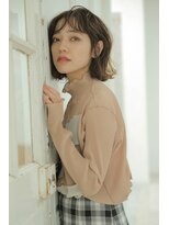 モードケイズ 西宮(MODE K's) 厚めバング/ナチュラルボブ/簡単ヘアスタイリング