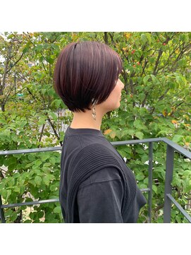 ツイギー 宮西店(TWiGGY) ラベンダーカラーで上品ショート