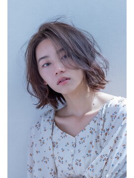 キャメル ヘアーデザイン(Camel hairdesign) アッシュベージュ×無造作ボブパーマ×ニュアンスパーマ