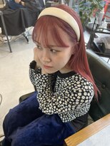 イル(ill)&nbsp;ハイトーン　ピンクオレンジ　ウェットスタイリング　大須