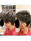 前髪上げっぱなしにしときたい!ツーブロックアップバング