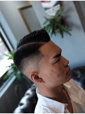 Side part( Skin fade)