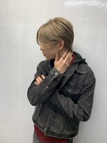 アイズ 海老名(AIZU) センターパートカルマパーマニュアンスパーマダブルカラー