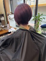 フラッパー(FLAPPER) ピンクパープル!ダブルカラーショートヘア