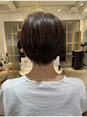 後ろ姿も綺麗なショートボブ