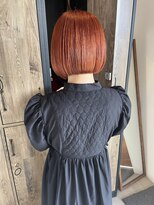 ライリー(riley)&nbsp;パツっとボブ×オレンジカラー