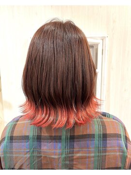 パクタ(PAcuTA.) 裾カラーピンク　推しメンカラー　ピンクカラー