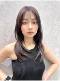 イメチェン/似合わせカット/フルバング/レッドブラウン/幡ヶ谷