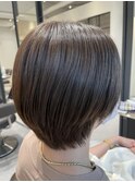 スッキリショート×グレージュカラー