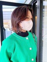 ハピネス 河原町店(Happiness) ミニボブ　ハイライトカラー　京都美容室　進詩織