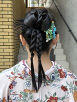 【徳岡】卒業式ヘア　成人式ヘア　ヘアセット　モードヘア