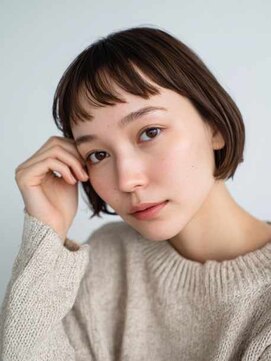 シェル 国分寺(shell) くびレイヤーエモージュグレージュカラーくびれショート/国分寺