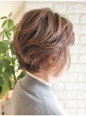 50代60代70代×ショートレイヤー×イノアカラー×ハイライト