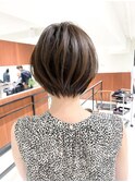 ハイライト白髪染め白髪ぼかしショートボブレイヤー40代横浜関内