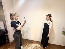 顔タイプ診断　お写真を撮ります