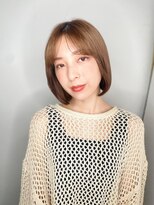 カバーヘア ブリス 大宮西口(COVER HAIR bliss) 透明感マロンベージュ前下がり丸みボブディp1大宮20代30代40代