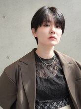 イフ 表参道(if) 前下がりショート前髪長めハンサムショート大人可愛い