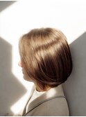 40代50代艶ボブ　白髪ぼかしハイライト　前髪無し2511