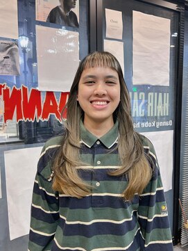 ダニーコウベ(Danny kobe) ぱっつんにデザインカラー