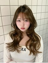 ルームバイシー 新宿(Loom. by Sea) 大人ガーリー×小顔ヘア/ピンクベージュ/レイヤーボブ/20代