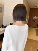 ミニボブ×グレージュ